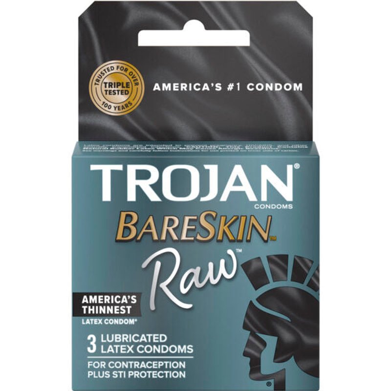 TROJAN BARESKIN Raw Condoms 3 Pack wholesale health&beauty retail distribution