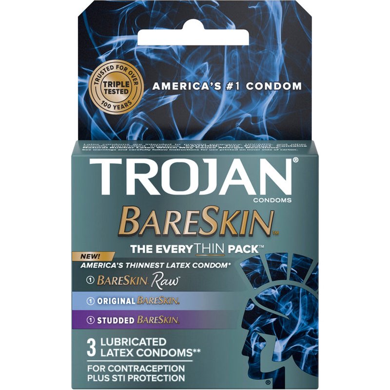 Trojan Bareskin Condoms Ultra-Thin 3 Pack wholesale health&beauty retail distribution