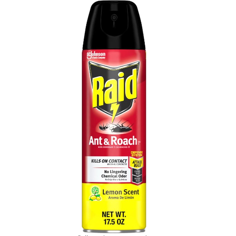 Raid Ant and Roach Killer Lemon Scent 17.5oz wholesale grocery retail distribution