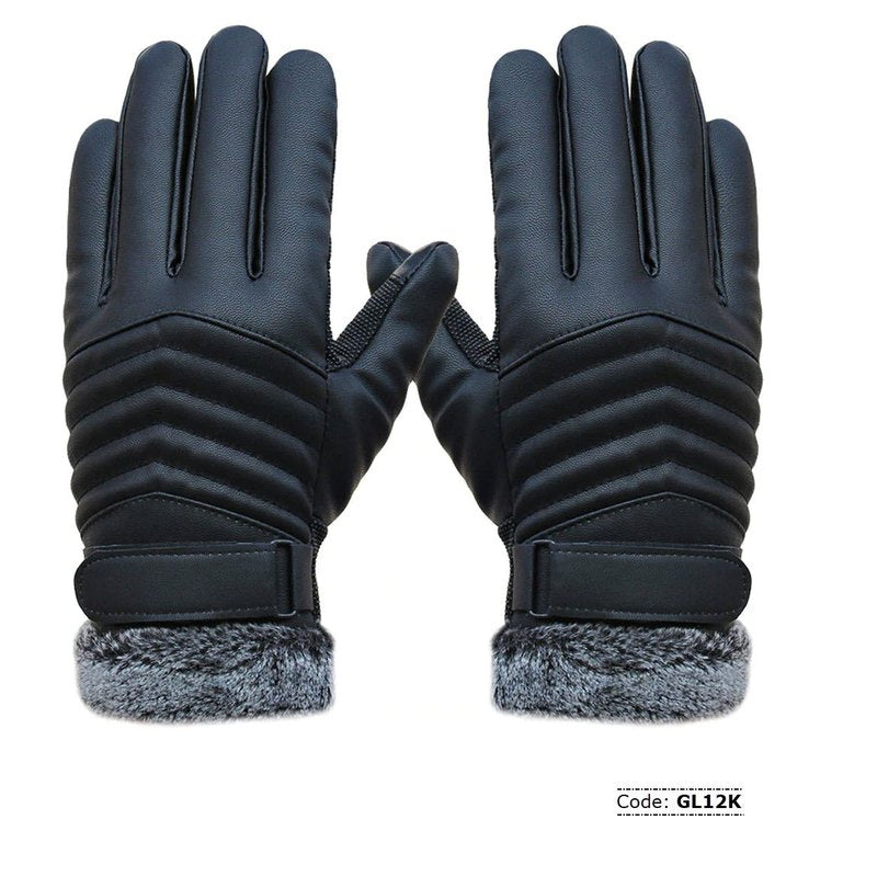 Southland Distribution Men's Artificial Leather Winter Gloves black free size wholesale household retail distribution