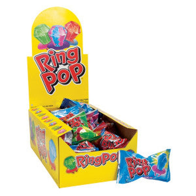Ring Pop 0.5oz Lollipop 24-count pack wholesale candy/snack retail distribution