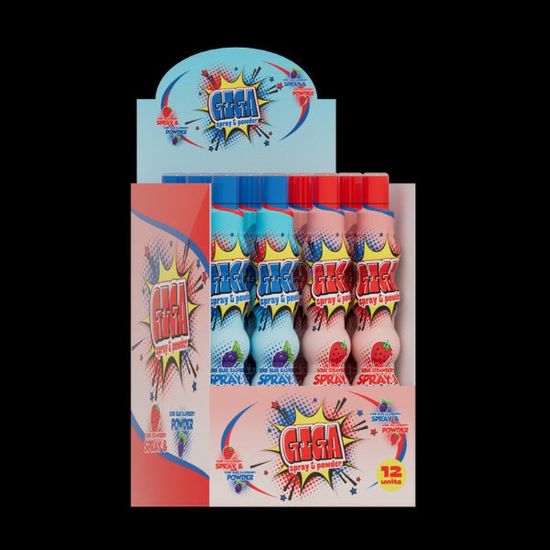 Giga Spray & Powder 2.80 oz wholesale candy/snack retail distribution