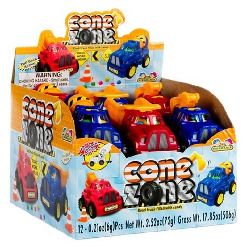 Cone Zone Cone-Shaped Candies 12 Count wholesale candy/snack retail distribution