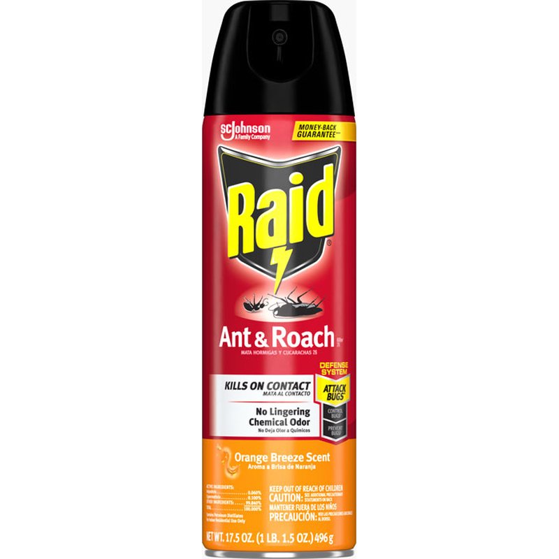 Raid Ant & Roach Orange Breeze 17.5 oz insect spray wholesale grocery retail distribution