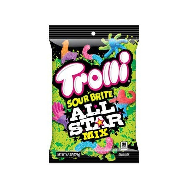 Trolli Sour Brite All Star Mix 4.25 Oz Bag wholesale candy/snack retail distribution