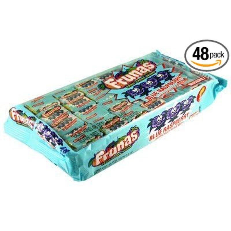 Frunas Sour Blue Raspberry chewy candy 48 count wholesale candy/snack retail distribution