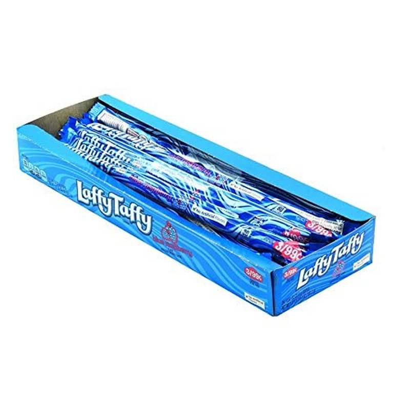 Laffy Taffy Blue Raspberry 24 Ct wholesale candy/snack retail distribution