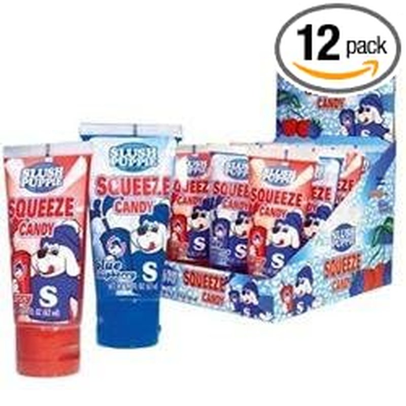 Slush Puppie Squeeze Candy 12 Count Box wholesale candy/snack retail distribution