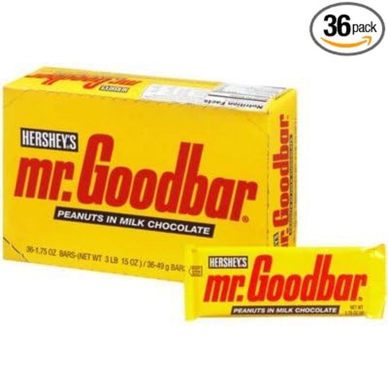 Hershey Mr. Goodbar Milk Chocolate with Peanuts 36 Count wholesale candy/snack retail distribution