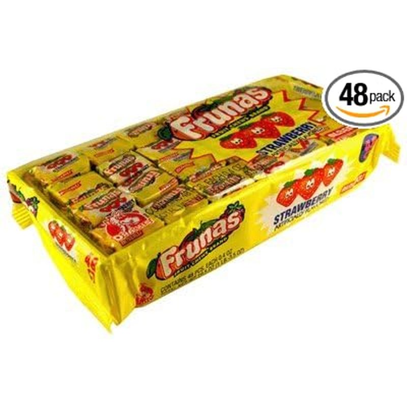 Frunas Strawberry chewy candy 48 count wholesale candy/snack retail distribution