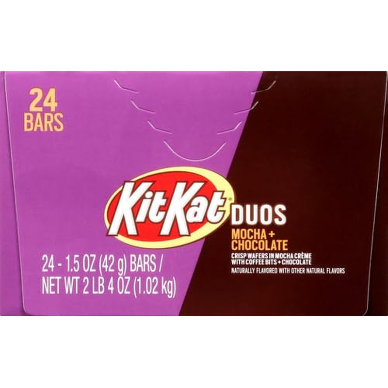 Hershey Kit Kat Duos Mocha & Chocolate 24 Count wholesale candy/snack retail distribution