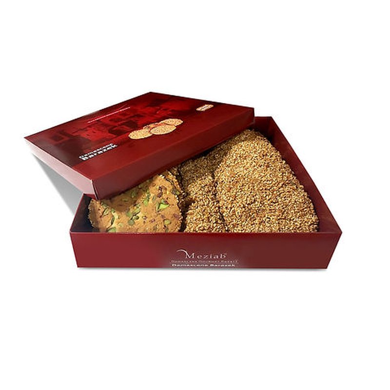 Meziad Damascene Barazek Premium Sesame Pistachio Cookies 710G wholesale candy/snack retail distribution