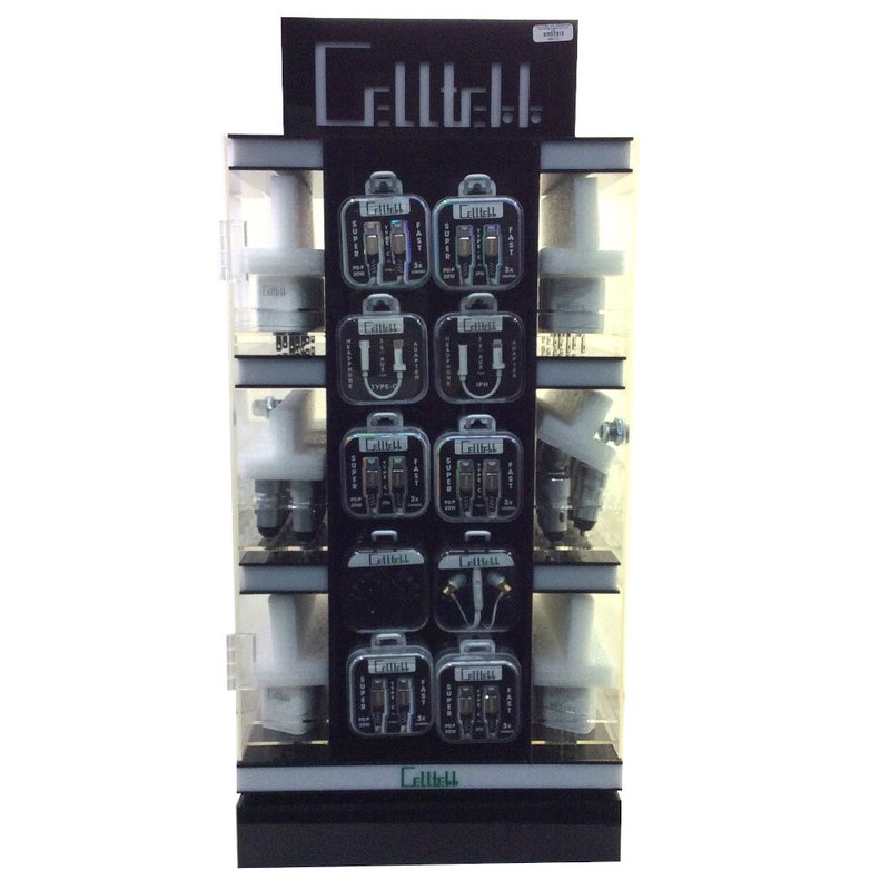 CELLTEKK 20W High-Speed Charger Counter Display with 126 units wholesale other retail distribution
