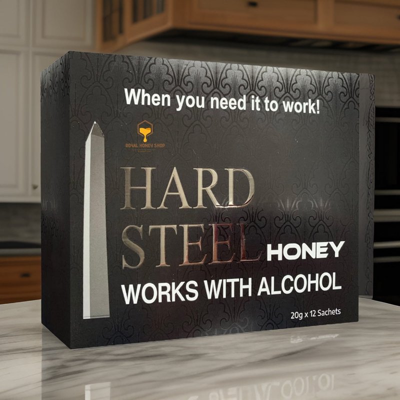 Hard Steel Honey Premium Energy Supplement 12-Count Box wholesale honey retail distribution
