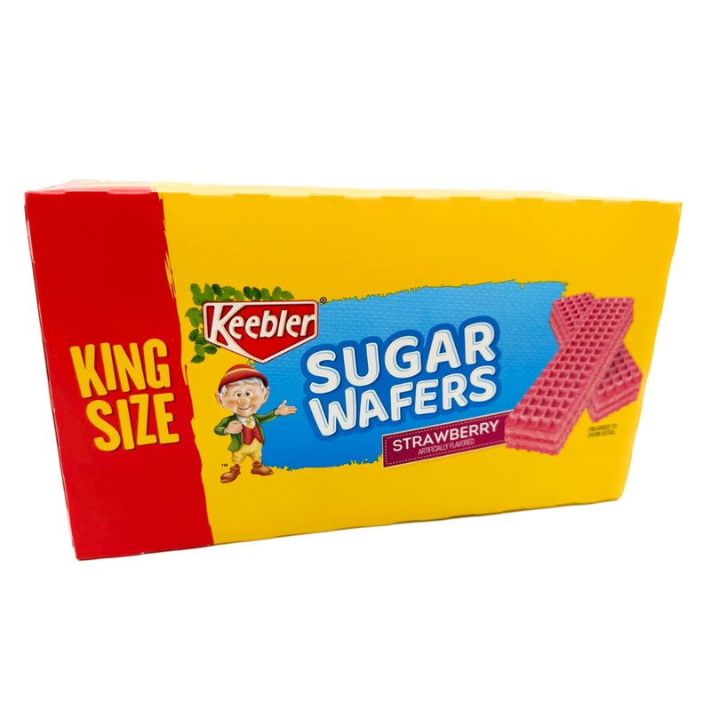 Keebler Sugar Wafers Strawberry King Size 4.4 oz Pack wholesale candy/snack retail distribution