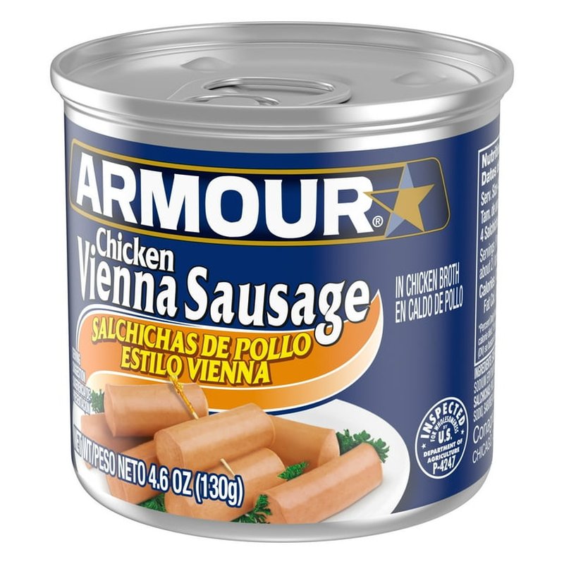 Armour Vienna Sausage Chicken 4.6 Oz Can wholesale grocery retail distribution