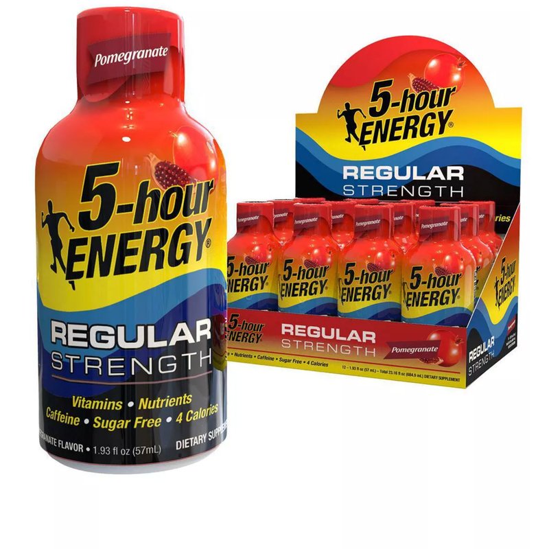 5-Hour Energy Shot Regular Strength Pomegranate 1.93 Oz wholesale energy shot retail distribution