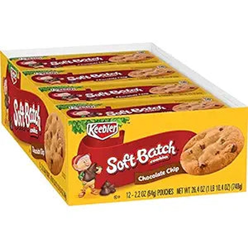 Keebler Soft Batch Chocolate Chip Cookies 2.2 Oz Pack wholesale candy/snack retail distribution