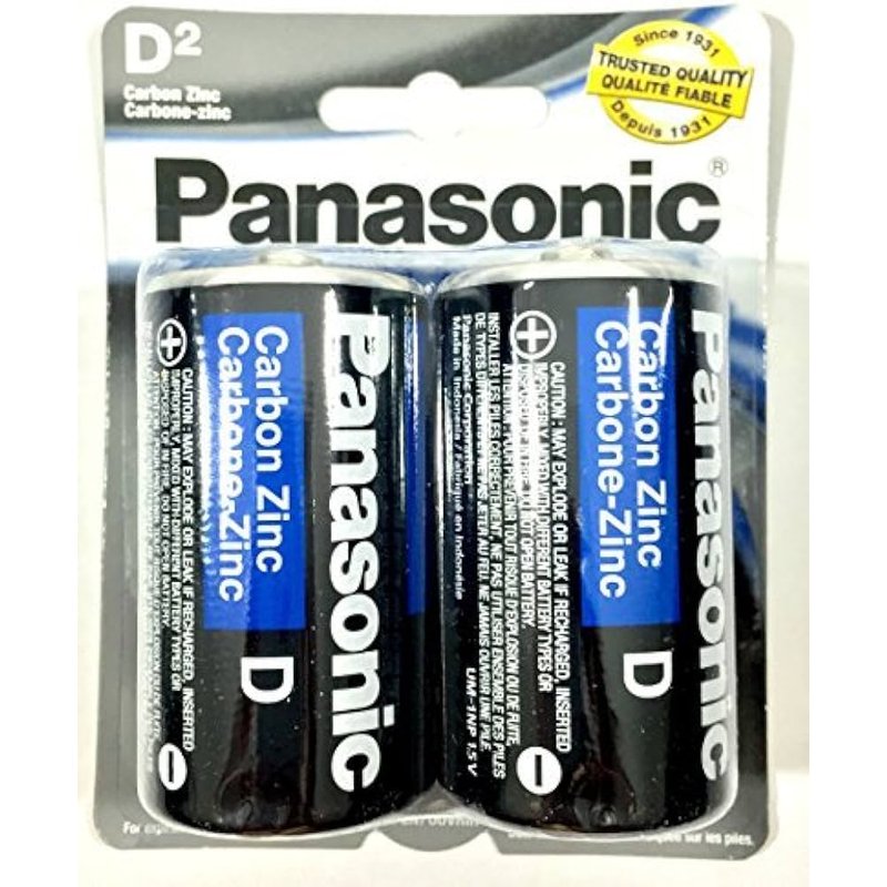Panasonic Super Heavy Duty D Batteries 2 Pack 12 Ct wholesale household retail distribution