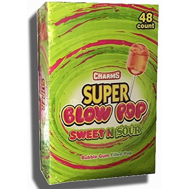 Charms Blow Pop Super Sweet'n Sour 48 Count wholesale candy/snack retail distribution