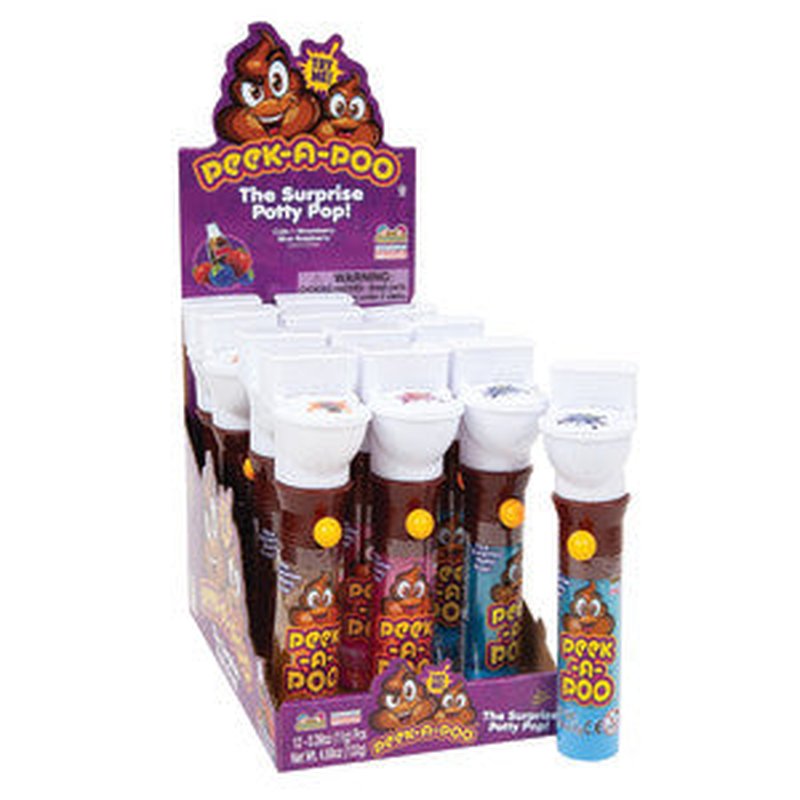 Peek-A-Poo Surprise Toys 12 Count Box wholesale candy/snack retail distribution