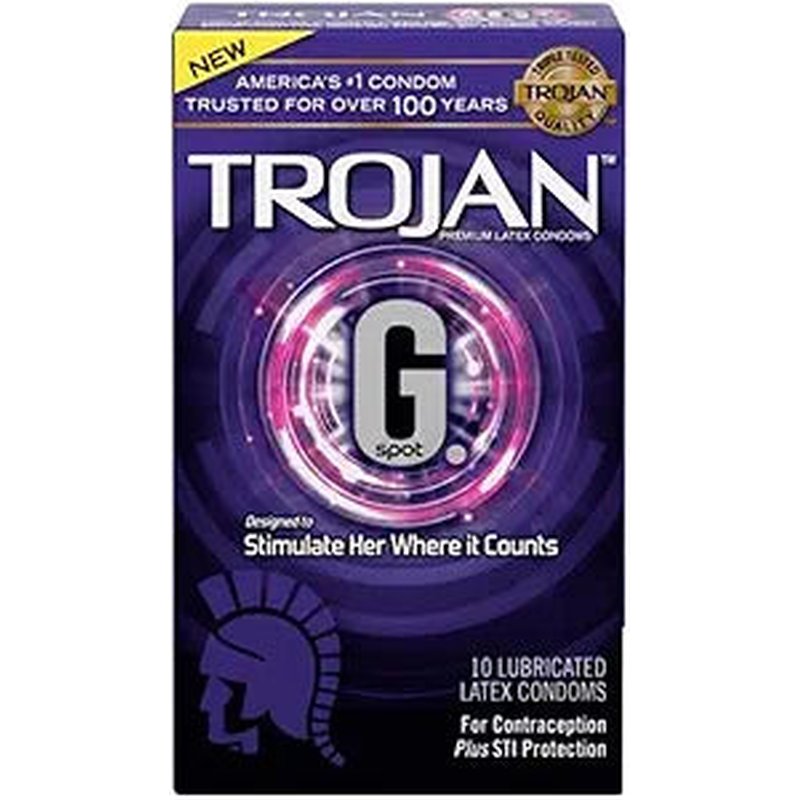 Trojan G. Spot Premium Lubricated Condoms 10 Count wholesale trojan g spot retail distribution