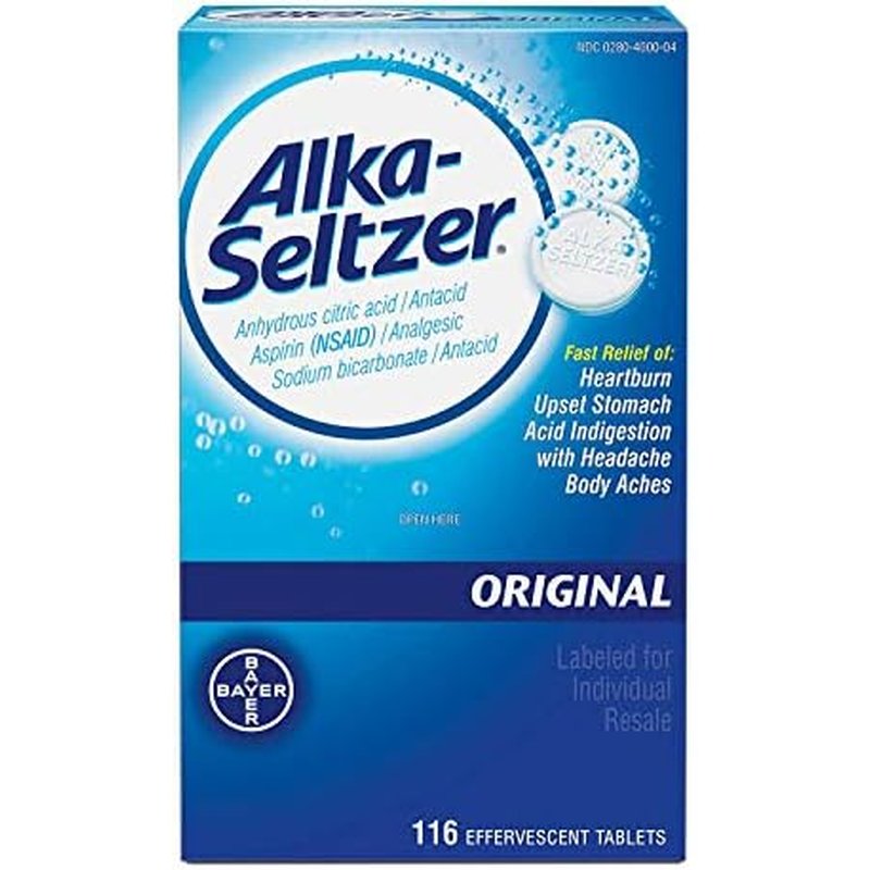 Alka-Seltzer Original 2 Pack 58 Count wholesale health&beauty retail distribution
