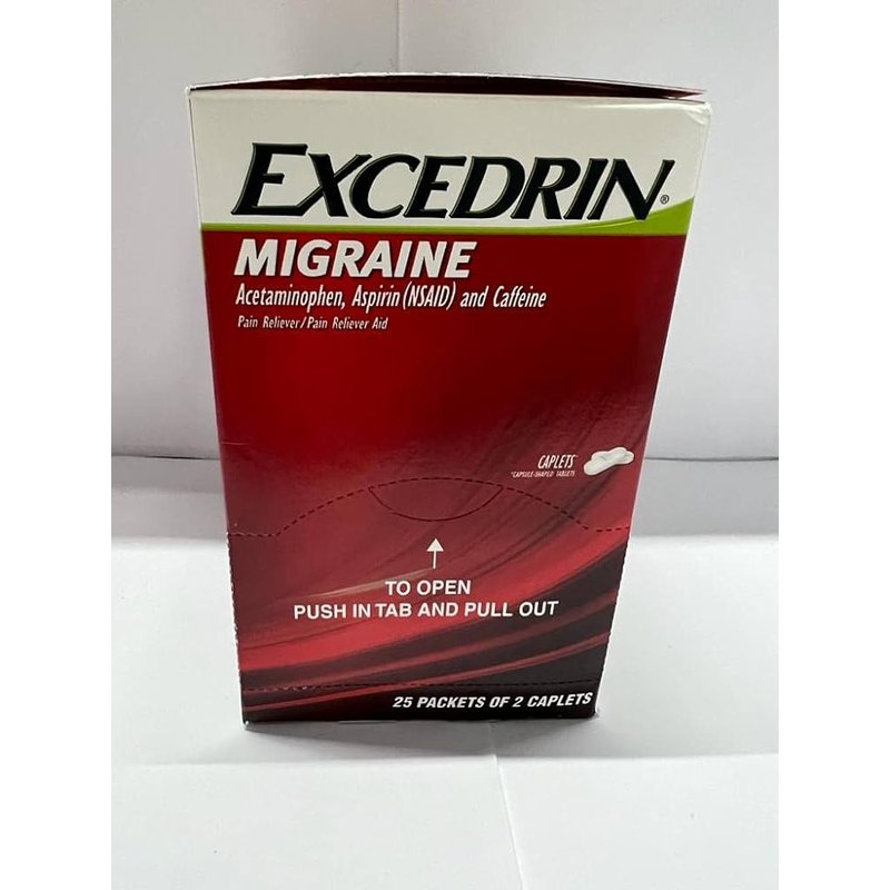Excedrin Migraine Caplets 2 Packets of 2 wholesale health&beauty retail distribution
