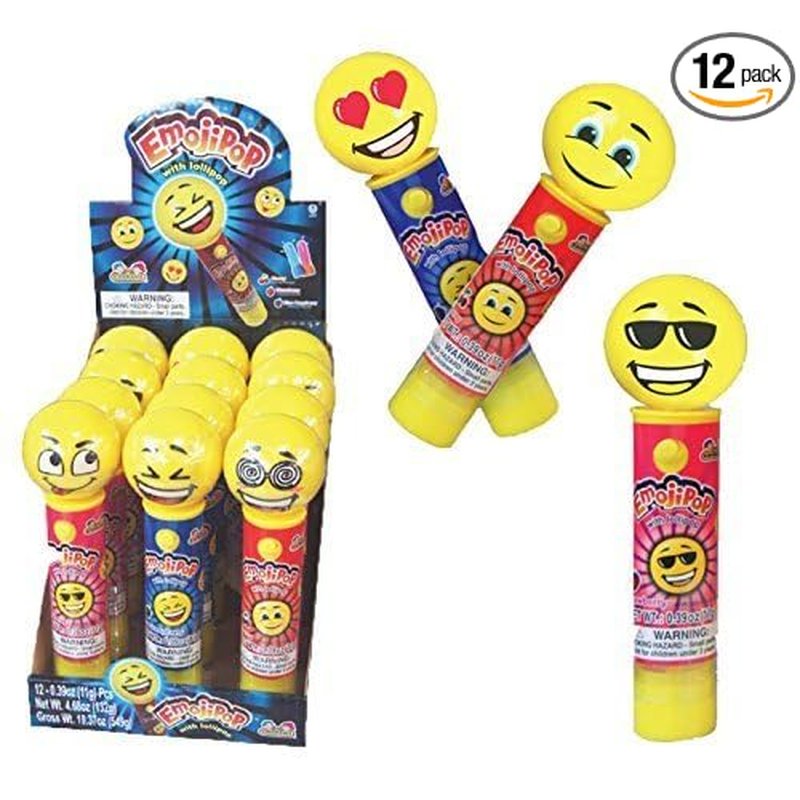 Emoji Pop candy 12 count wholesale candy/snack retail distribution