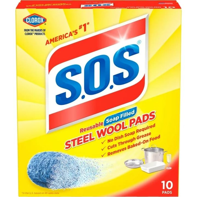 Jiffy Steel Wool Soap Pads 10-pack wholesale household retail distribution