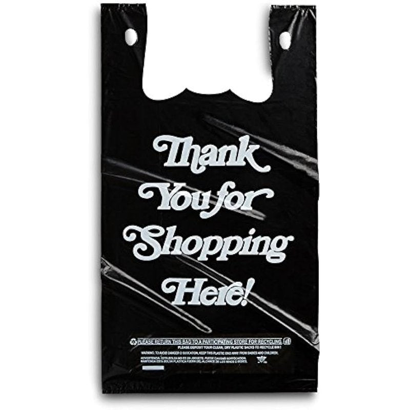Southland Distribution Thank You Heavy Black Plastic Bags 1/6 Size 1000 Ct wholesale household retail distribution