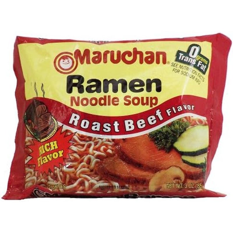 Maruchan Roast Beef Flavor Ramen Noodle Soup 3oz wholesale grocery retail distribution