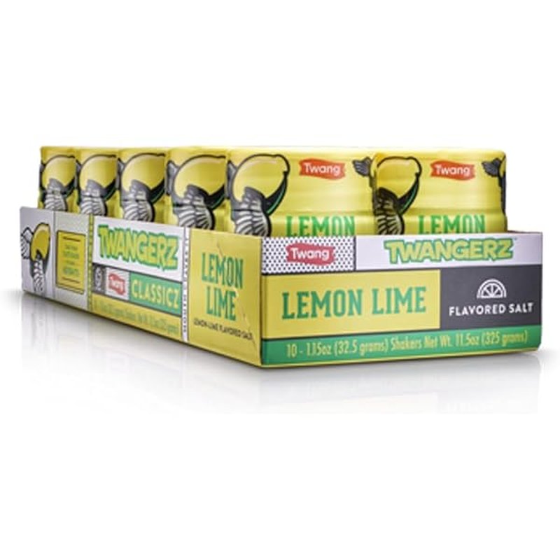 Twang Lime Tray 10 Ct wholesale grocery retail distribution with zesty lime-flavored salt packets