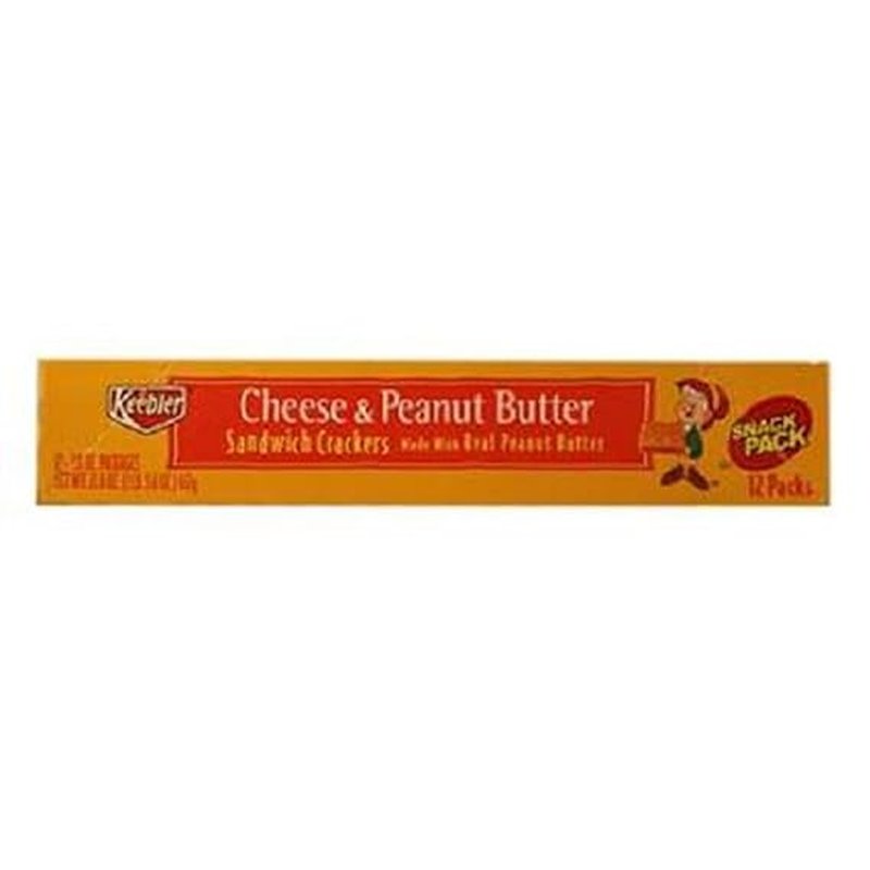 Keebler Cheese & Peanut Butter Sandwich Crackers 1.8 Oz Pack wholesale candy/snack retail distribution