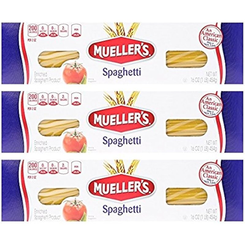 Mueller's Spaghetti Pasta 16 Ounce Pack of 3 wholesale grocery retail distribution