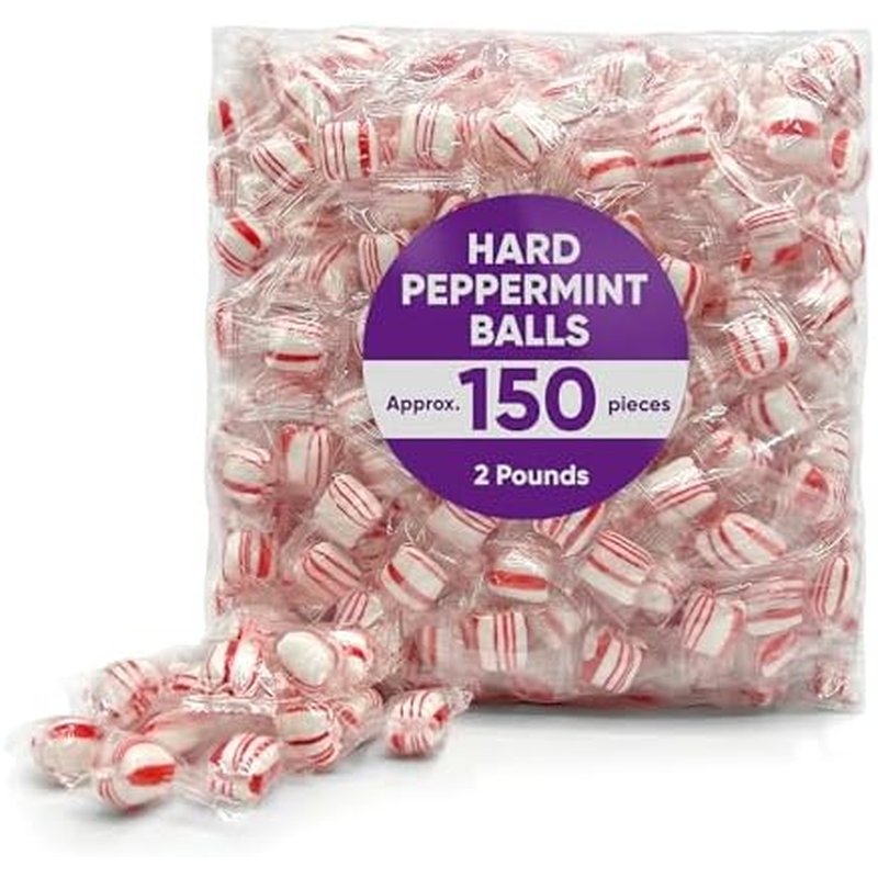 Stewart Hard Peppermint Balls 160 Count wholesale candy/snack retail distribution