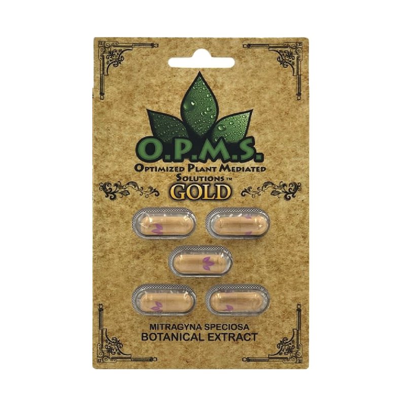 OPMS Kratom Gold Capsules 10 Count wholesale capsules retail distribution