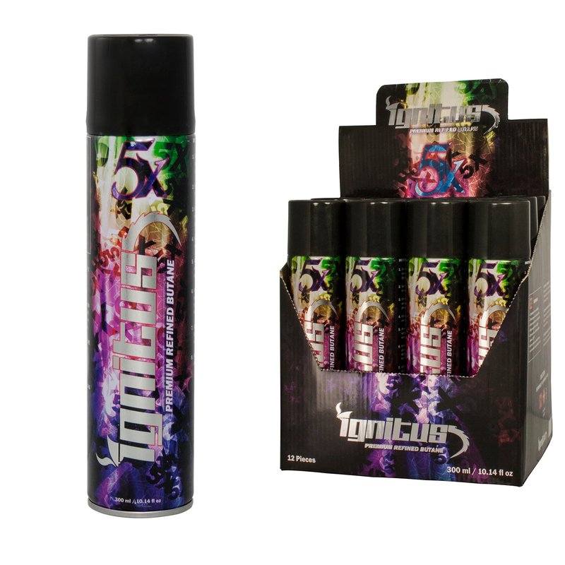Ignitus 5X Butane 300ML premium lighter fluid wholesale lighters retail distribution