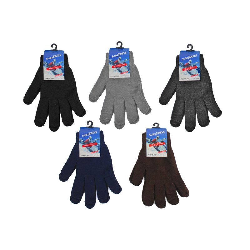 Southland Distribution Adult Stretch Knit Winter Gloves assorted colors wholesale gloves retail distribution