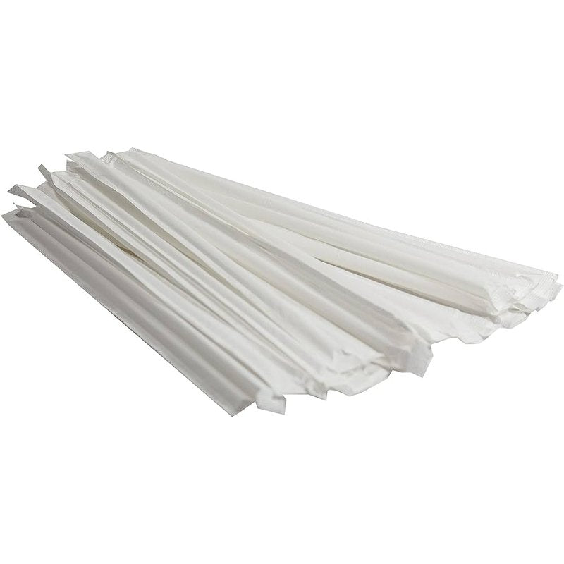 Comfy Package 7.75" High Clear Straws disposable plastic drinking straws wholesale grocery retail distribution