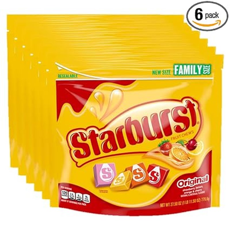 Starburst King Size Original Fruit 24 Count wholesale candy/snack retail distribution