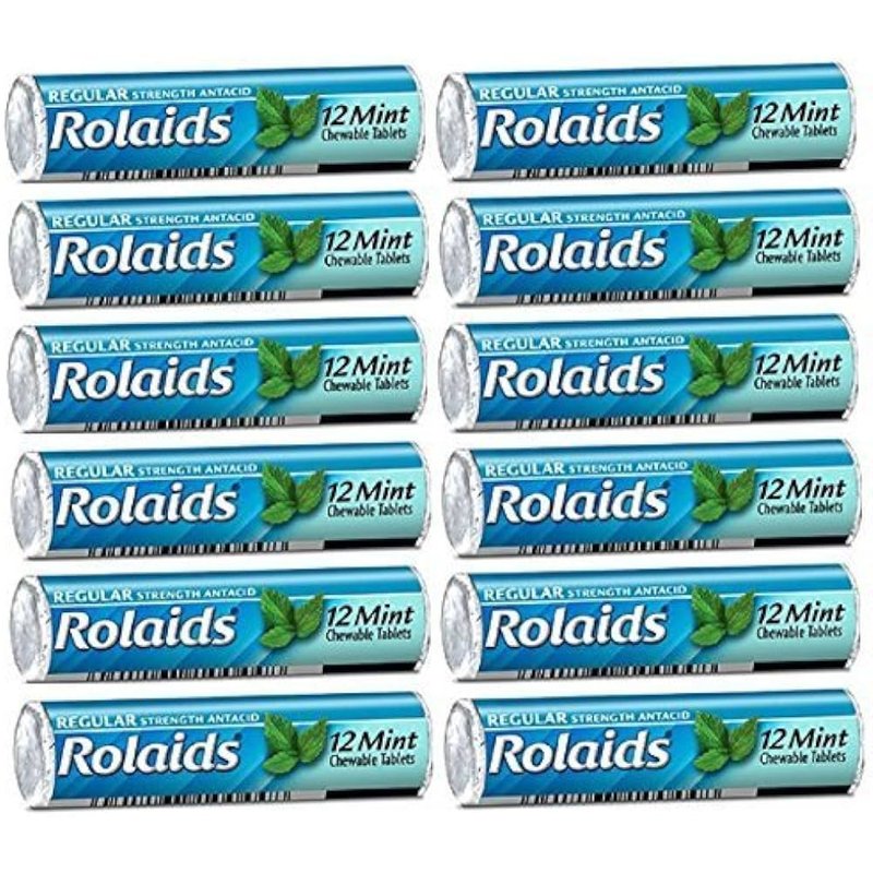 Rolaids Regular Strength Antacid Tablets Mint Flavor 12 Count wholesale health&beauty retail distribution