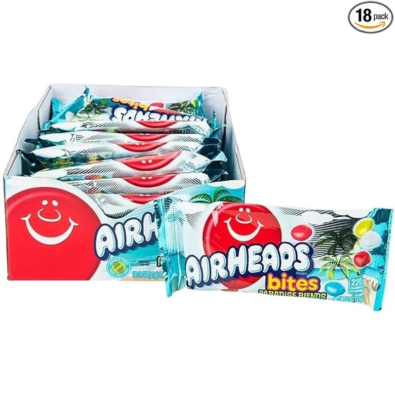 Airheads Bites Paradise Blends 2 oz bags wholesale candy/snack retail distribution