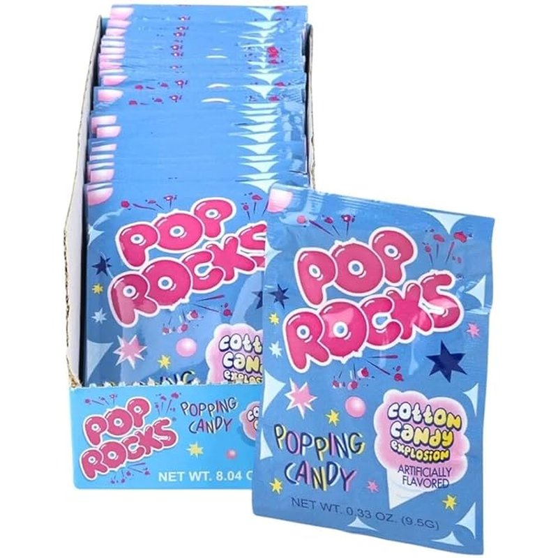 Pop Rocks Cotton Candy 24 ct wholesale candy/snack retail distribution