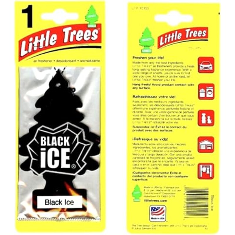 Little Trees Car Air Freshener Black Ice Scent 3-Pack wholesale single mix flavor air freshener retail distribution