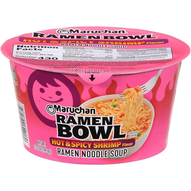 Maruchan Bowls Hot & Spicy Shrimp 3.32 oz wholesale grocery retail distribution