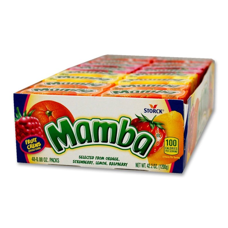 MAMBA chewy candy 48 ct wholesale candy/snack retail distribution