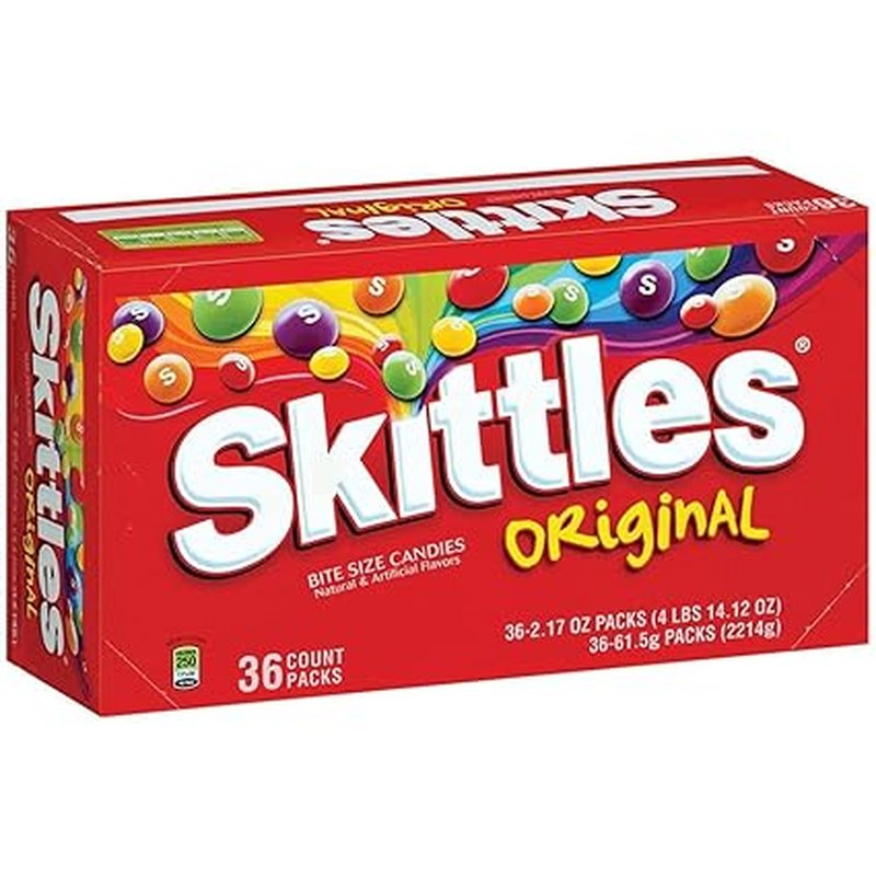 Skittles Original Fruit Candy 36 Count Pack wholesale candy/snack retail distribution