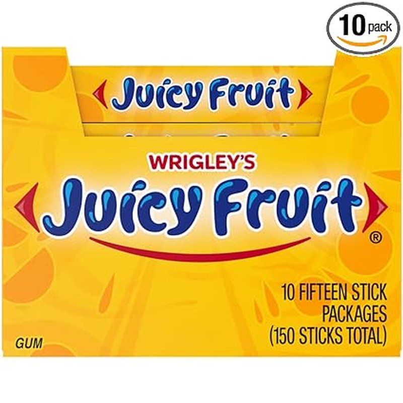 Wrigley's Juicy Fruit Chewing Gum 15-Stick Packs wholesale candy/snack retail distribution