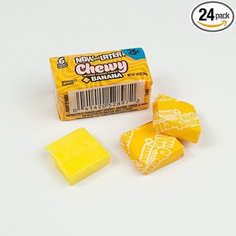 NOW AND LATER CHEWY BANANA 24 CT wholesale candy/snack retail distribution